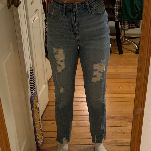 hollister boyfriend mom jeans - Picture 1 of 4